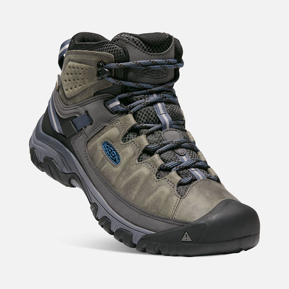 Botas de Seguridad Keen Mexico Negros Marrom - Hombre Targhee Iii Waterproof Mid - QD8271039